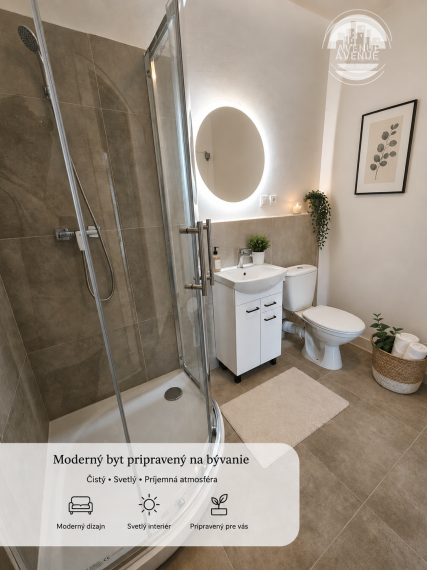 2 izbový byt na prenájom s veľkou terasou, byt 70 m2