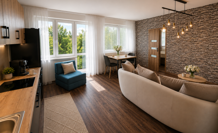 2 izbový byt na prenájom s veľkou terasou, byt 70 m2