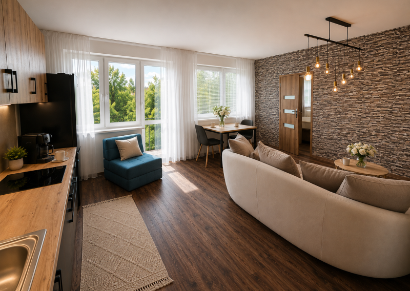 2 izbový byt na prenájom s veľkou terasou, byt 70 m2